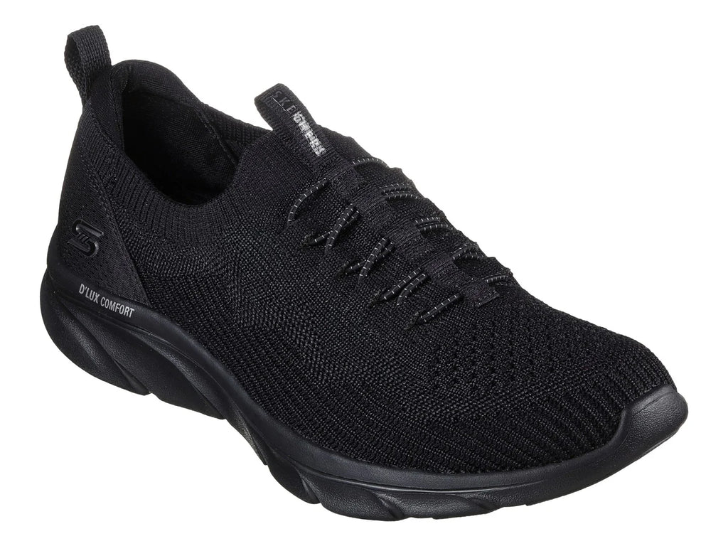 Tenis Skechers D Lux Comfort Negro para Mujer