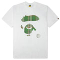 BAPE Check Ape Face Tee White Green
