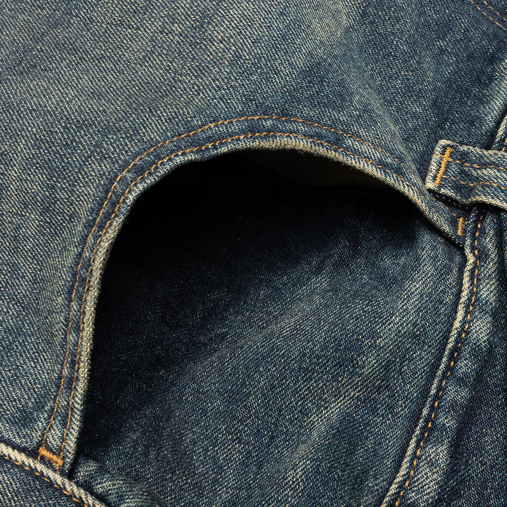 Brandon Pant Blue Worn Used Wash