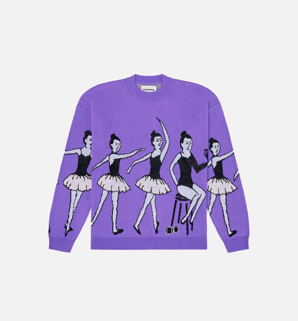 Ballet Jumper Mens Crewneck Purple