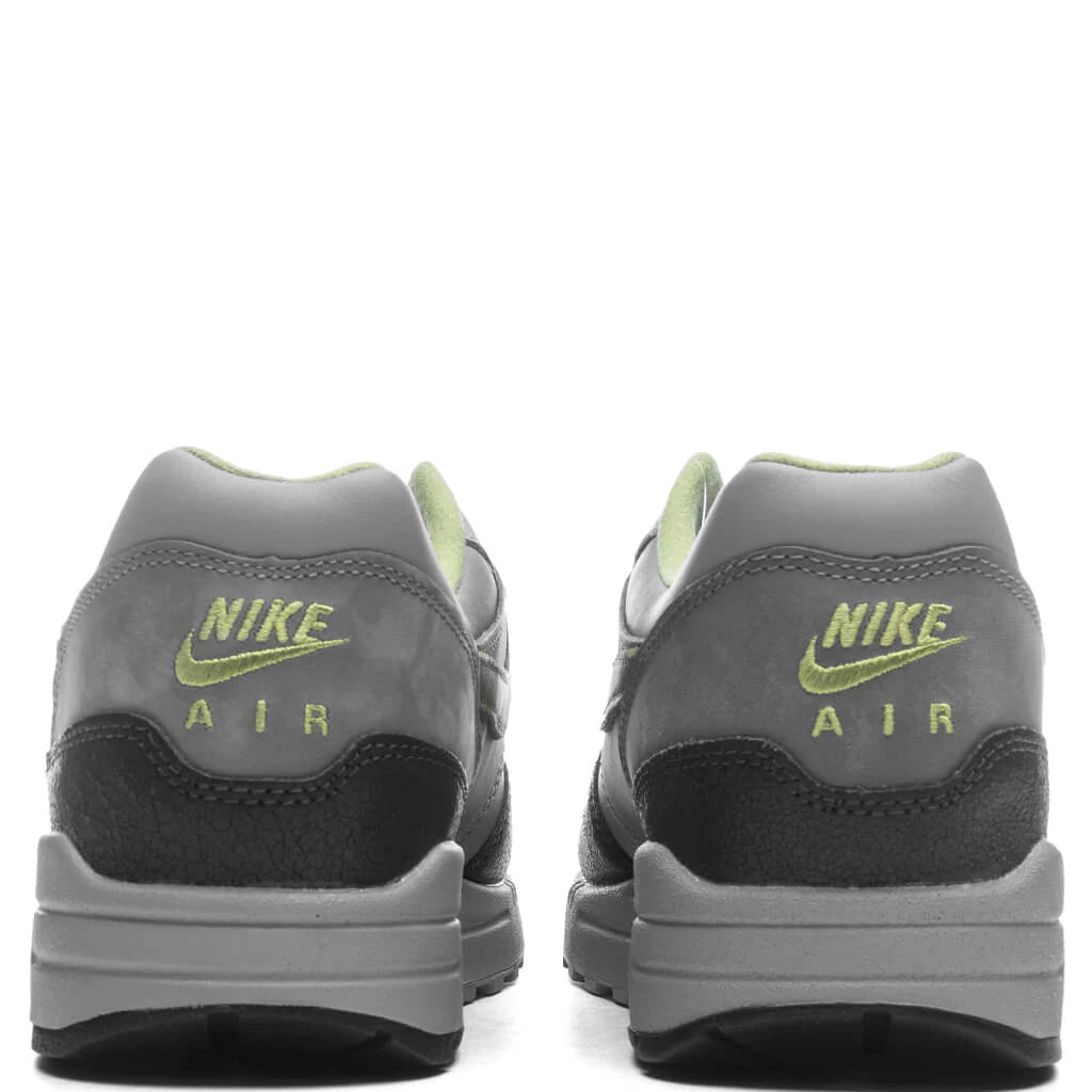 Nike x HUF Air Max 1 Pear Green Anthracite Pear Medium Grey Flat Pewter