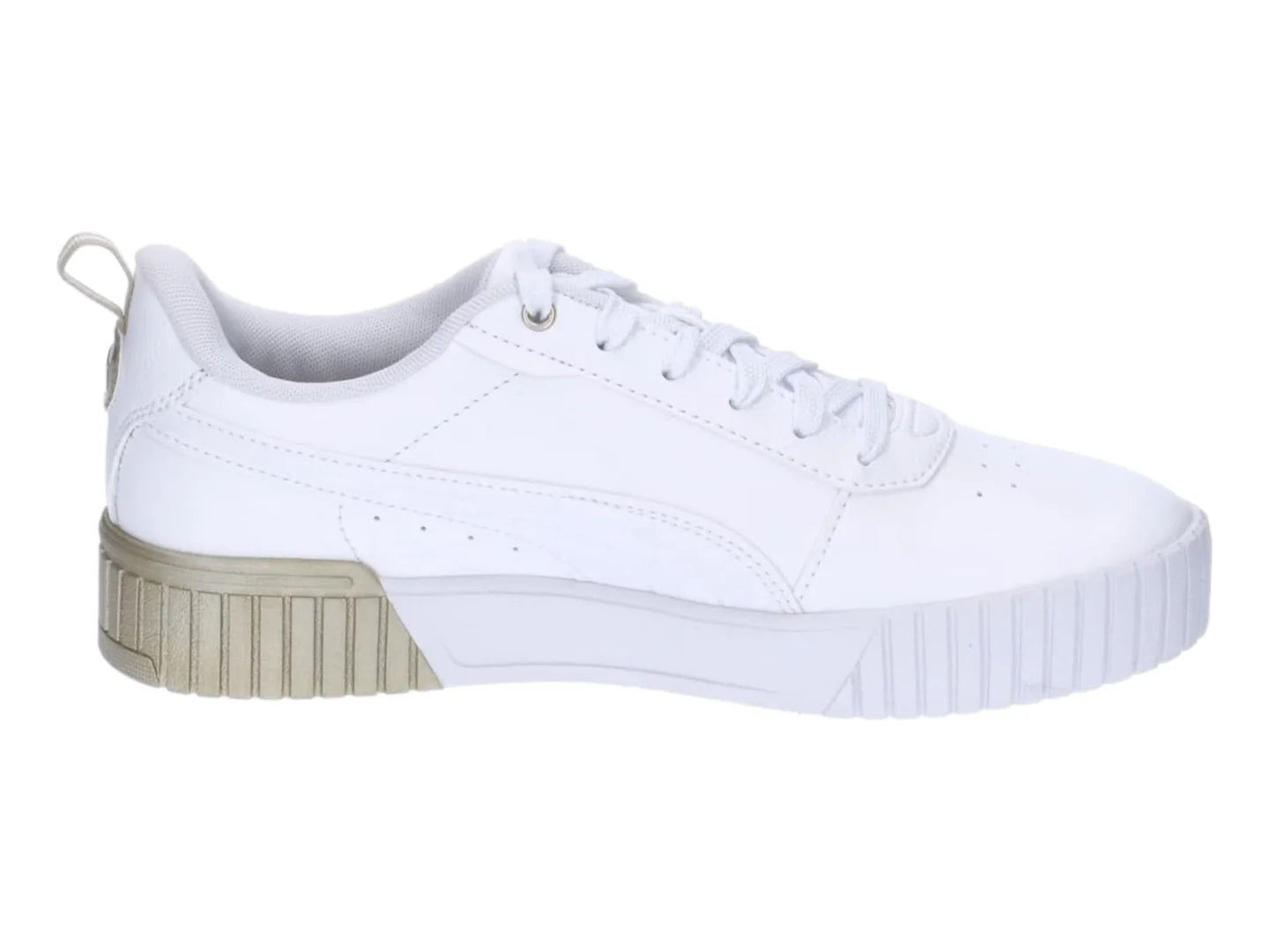 Tenis PUMA Carina 20 Metallic Dream Blancos y Dorados