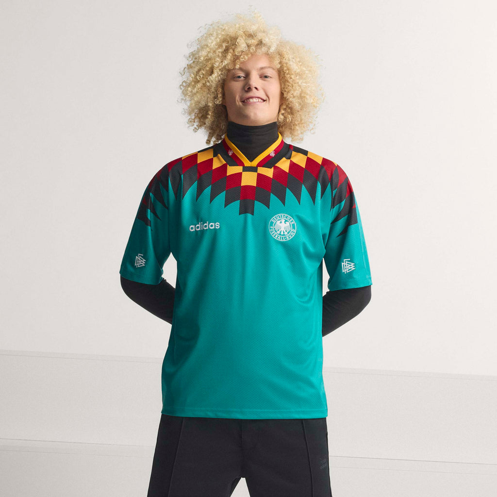 adidas Germany Away 1994 Mens Soccer Jersey Green Black Red