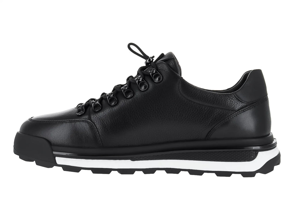 Tenis Buenissimo Negros de Piel para Hombre