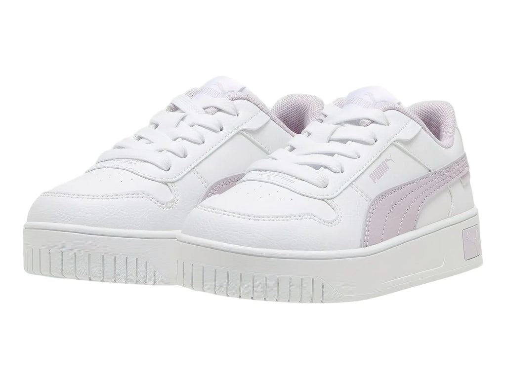 Tenis PUMA Carina Street Blanco y Morado para Niña