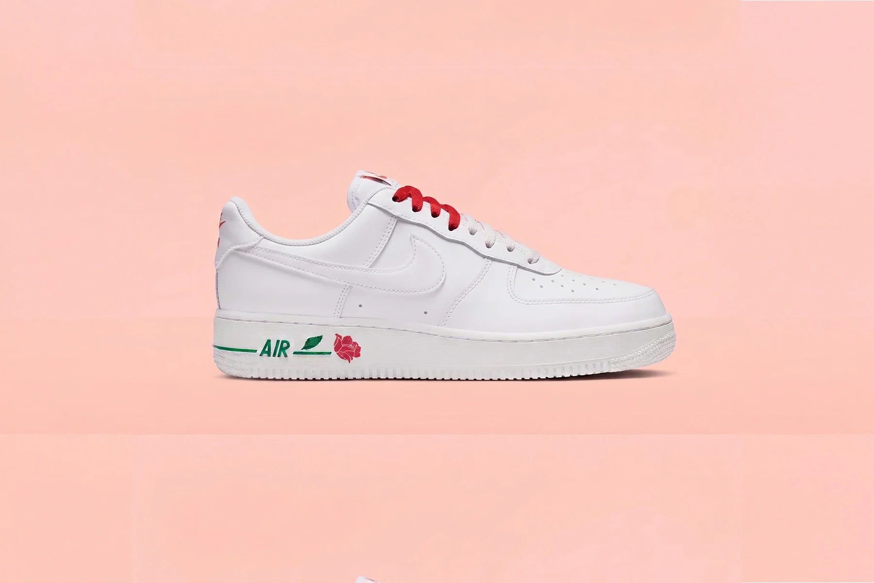 Womens Air Force 1 07 SE Rose White Sport Red Pine Green