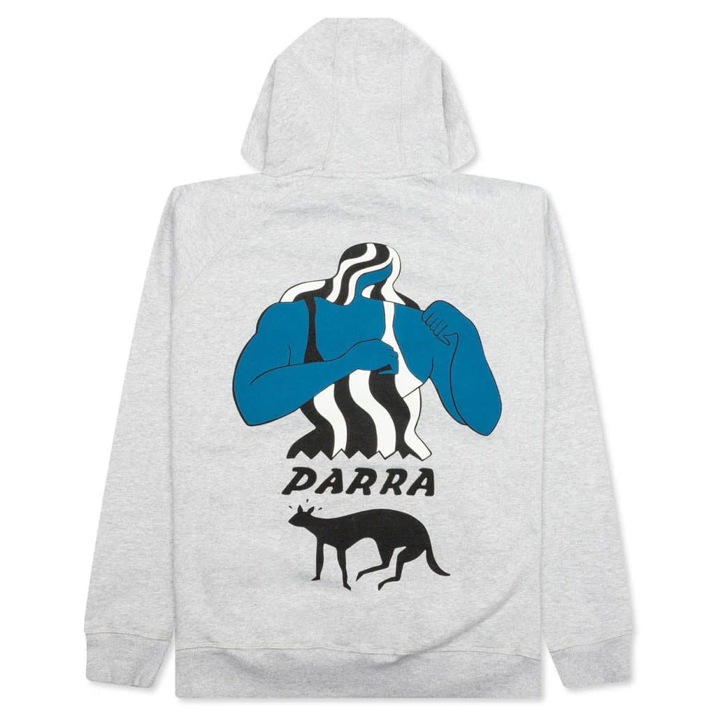 Cat Defense Hooded Sweatshirt Heather Grey