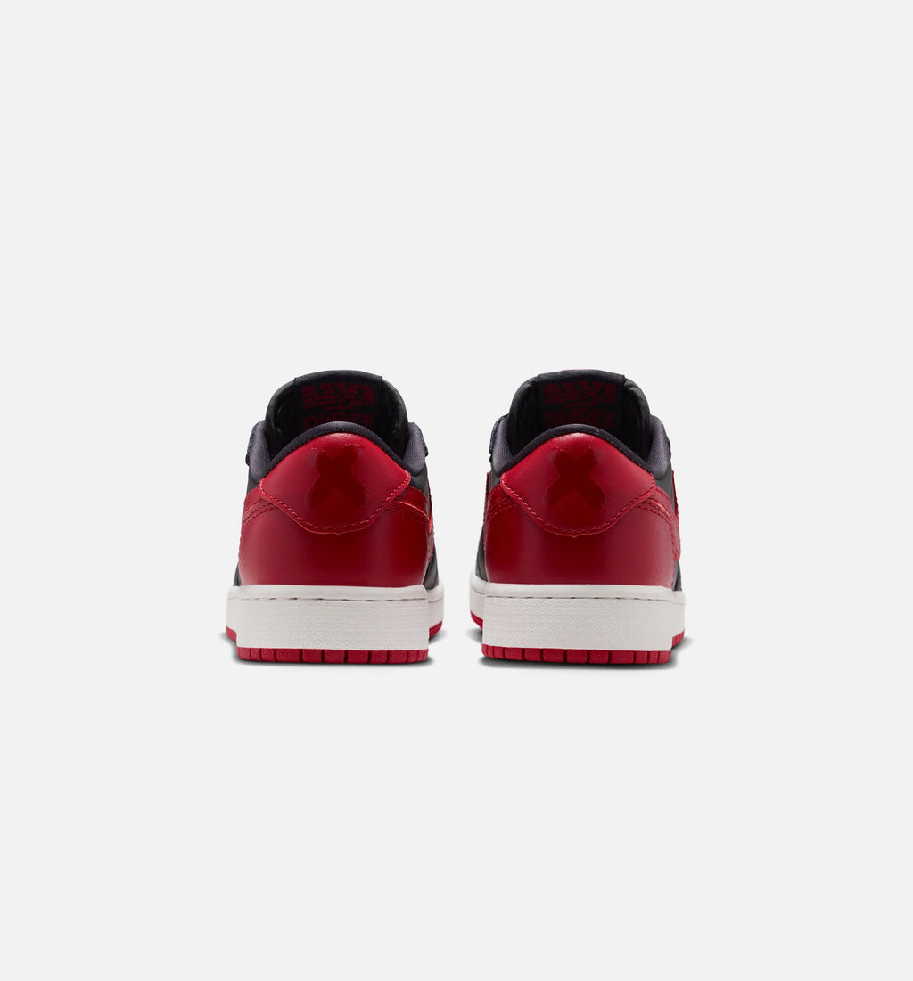 Air Jordan 1 Retro Low OG Banned Grade School Lifestyle Shoe Black Black Varsity Red Summit White Free Shipping