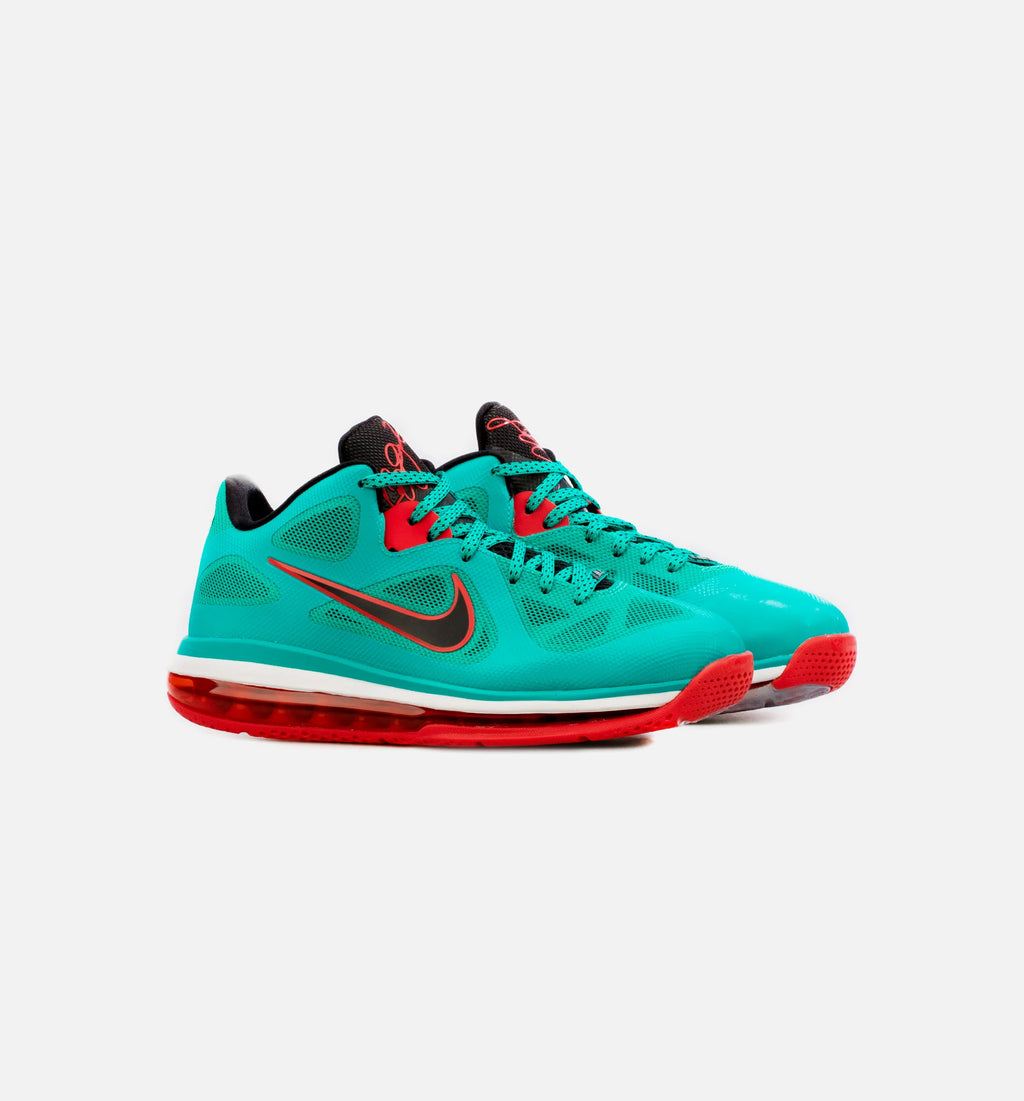 LeBron 9 Low Reverse Liverpool Mens Basketball Shoe Green Red