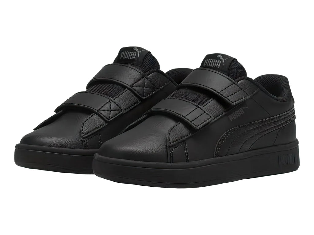 Tenis Puma Rickie Classic V Negro y Gris para Niño