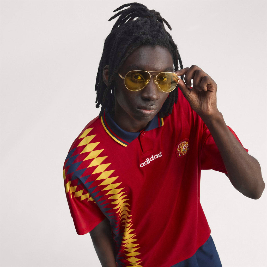 adidas Spain Home 1994 Mens Soccer Jersey Red