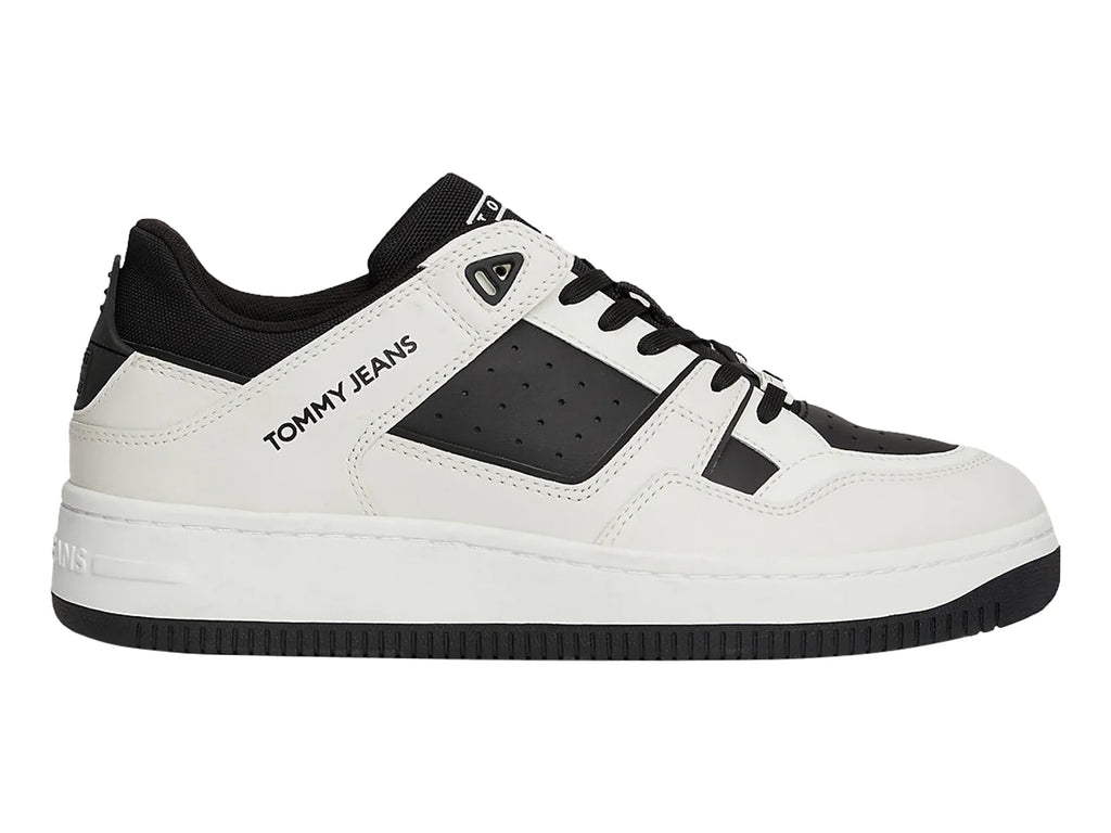 Tenis Tommy Hilfiger Basket Retro Negro para Hombre