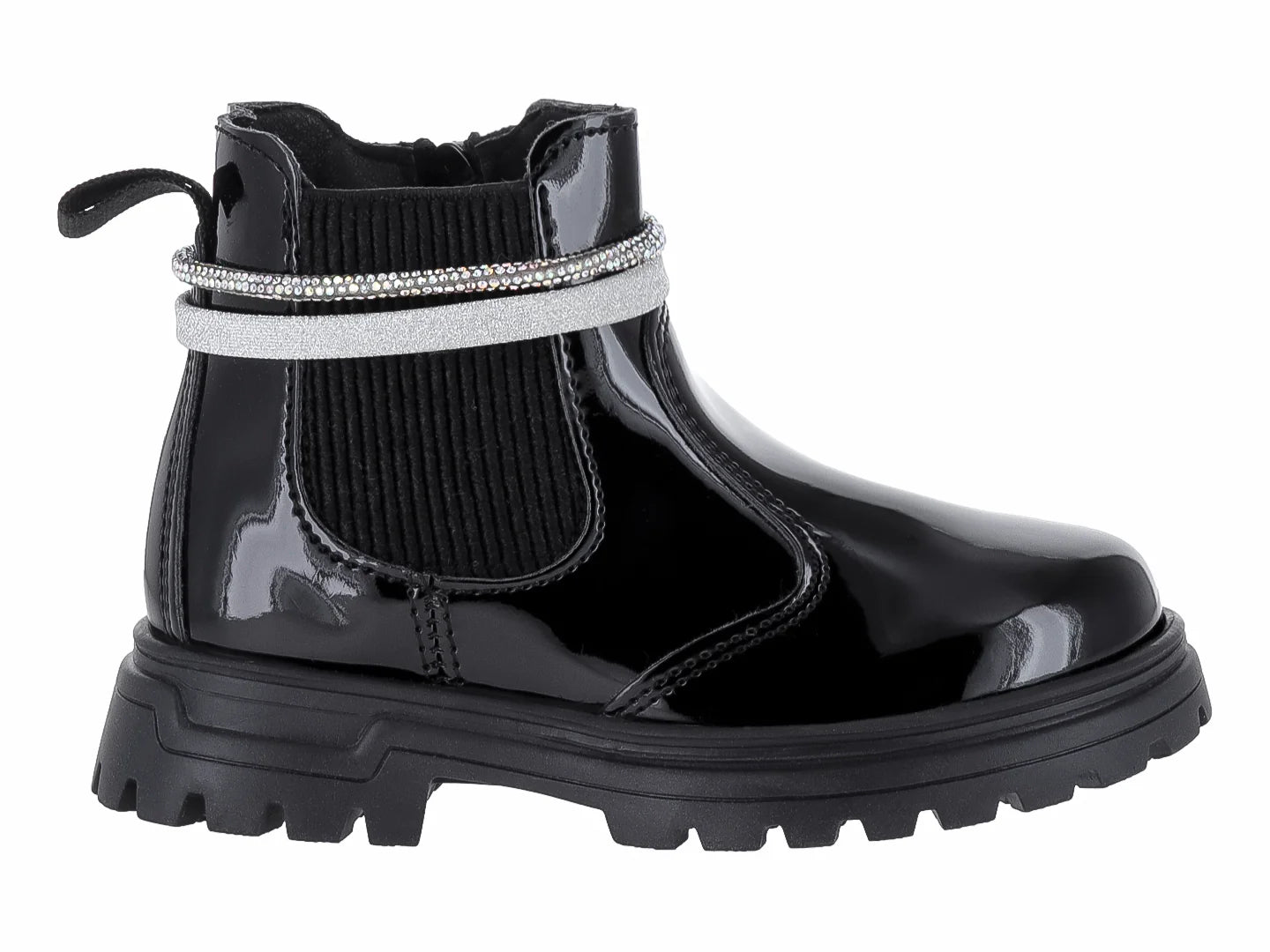 Botas YUYIN de Charol Negro para Niña