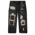 Busted Double Knee Jean Black