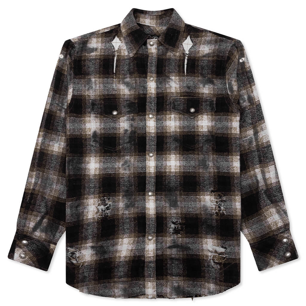 Angels Damaged Shirt Brown