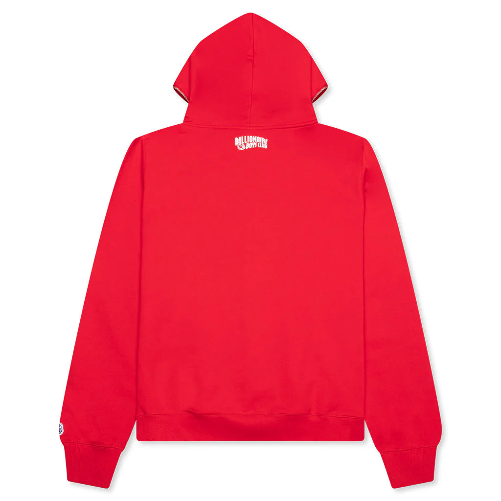 HMU Zip Front Hoodie Red