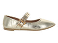 Flats ROZE Color Dorado para Mujer