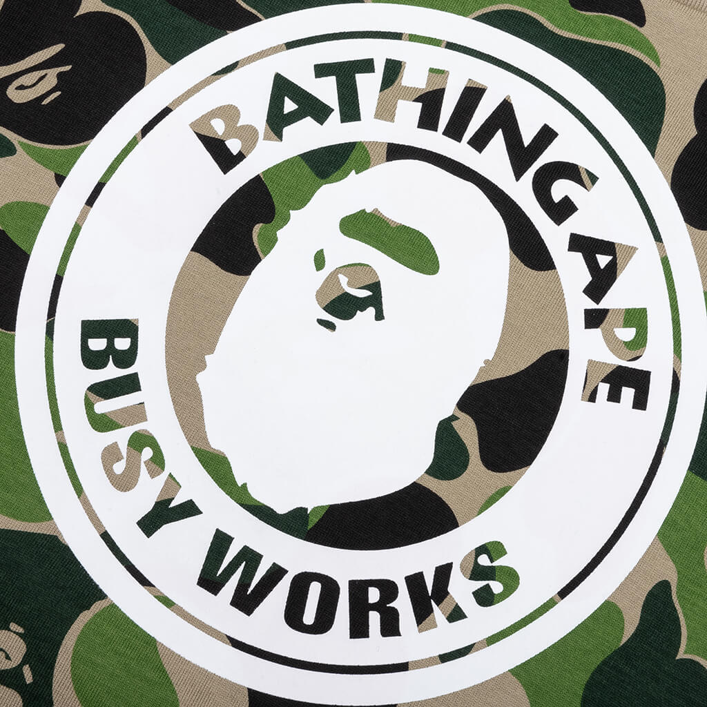 Kids ABC Camo Busy Works Tee Green