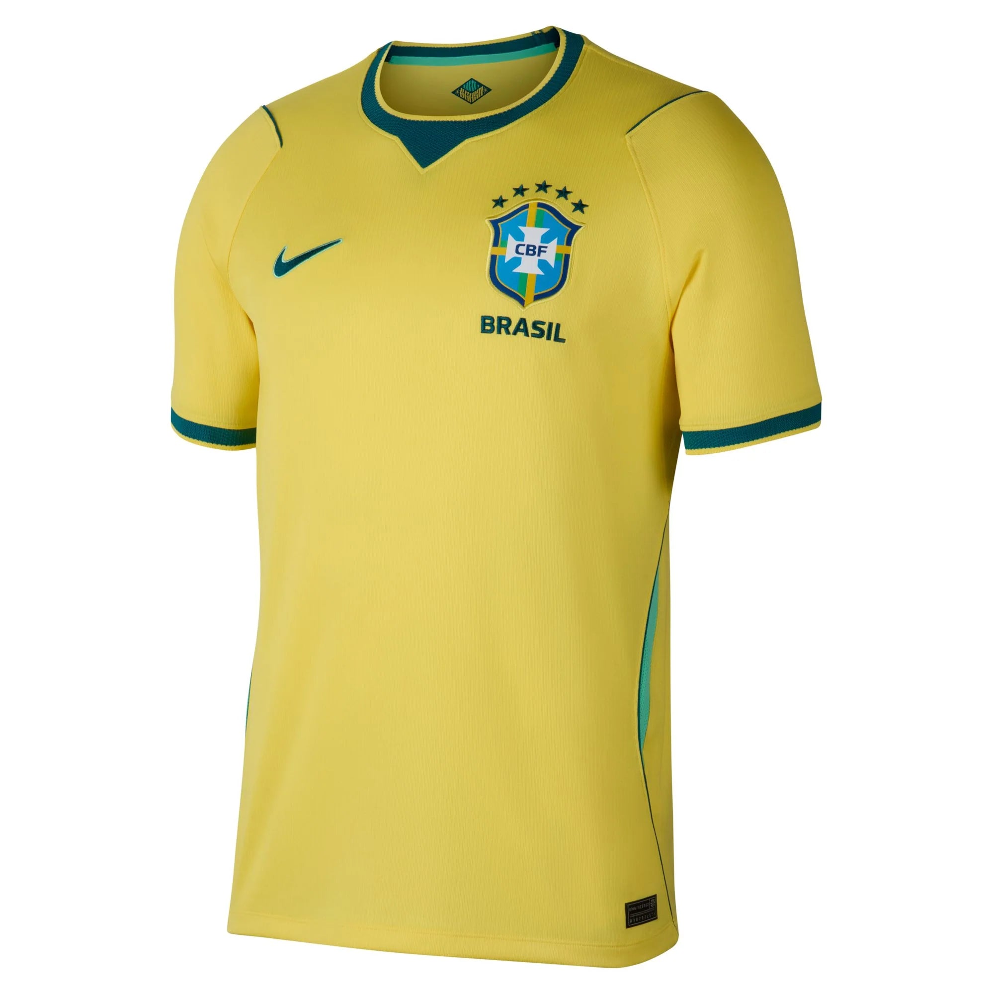 Mens Nike Dri FIT Soccer Replica Jersey Brazil 2026 Stadium Home