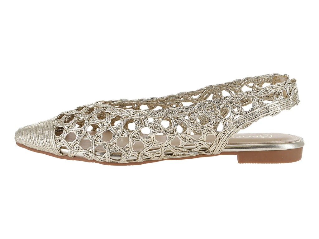 Zapatos Planos Roze Dorado para Mujer
