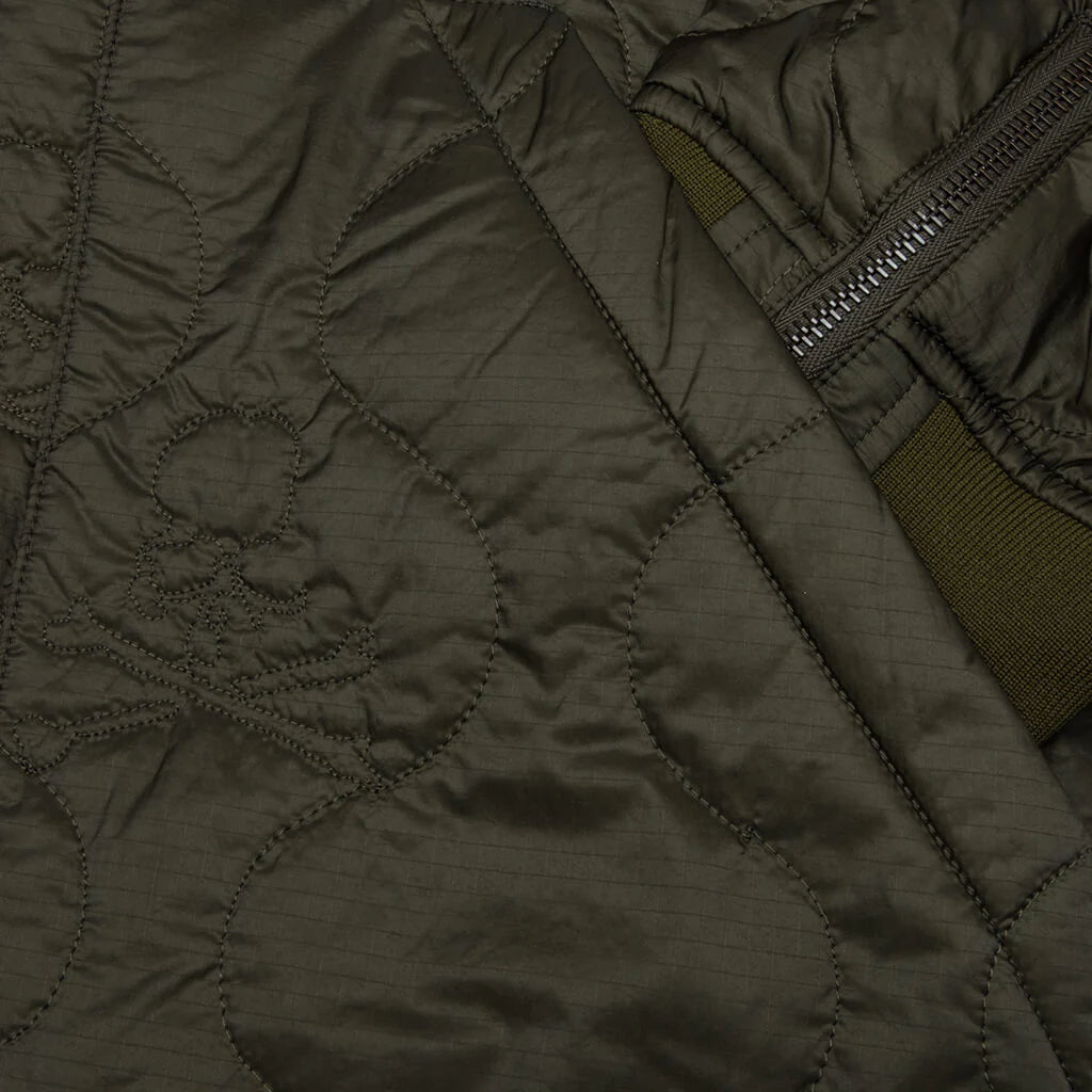 Quilted Nylon Jacket Olive