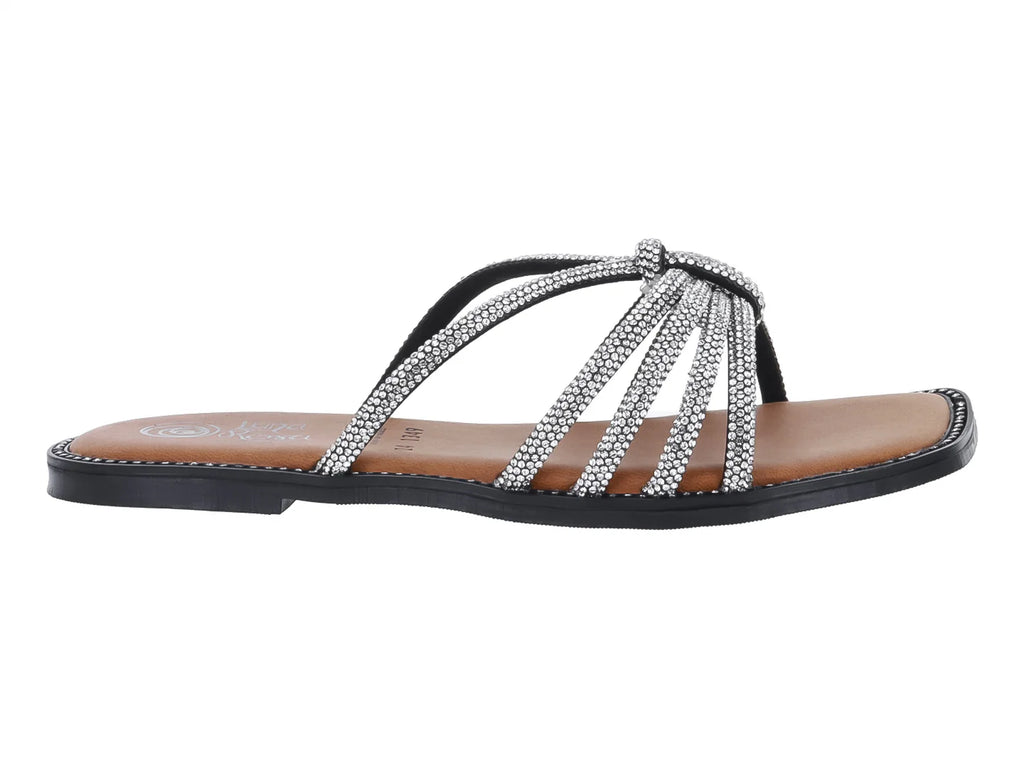 Sandalias Luna Rosa Plata para Mujer