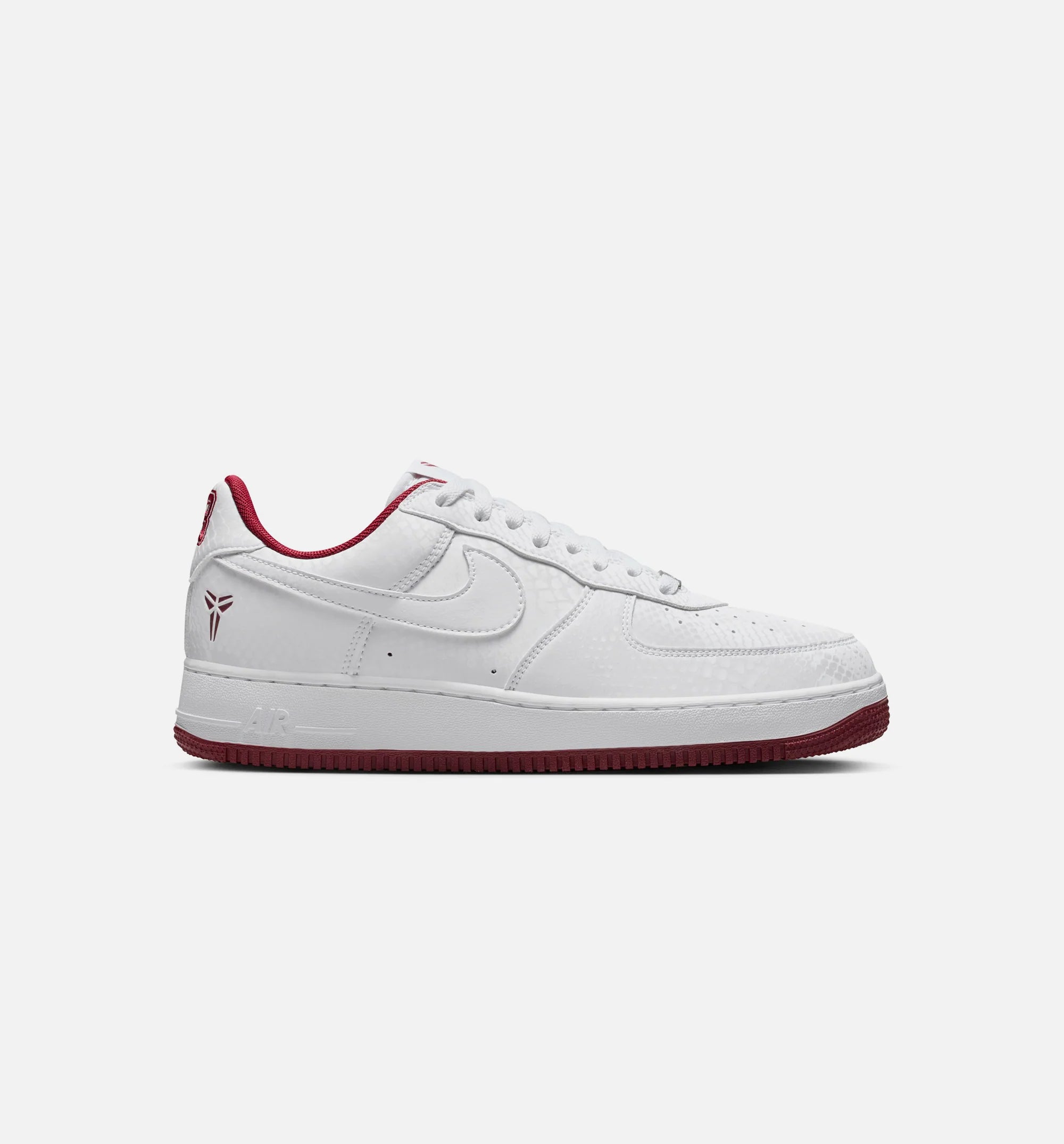 Kobe Air Force 1 Low Merion Mens Lifestyle Shoe White Team Red Team Red White