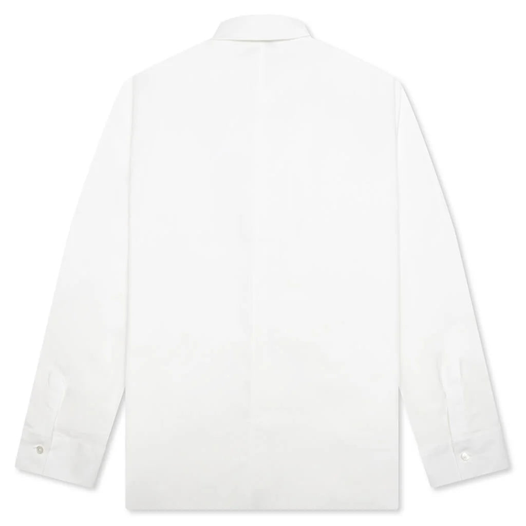 Couture Seam Cocoon Shirt White