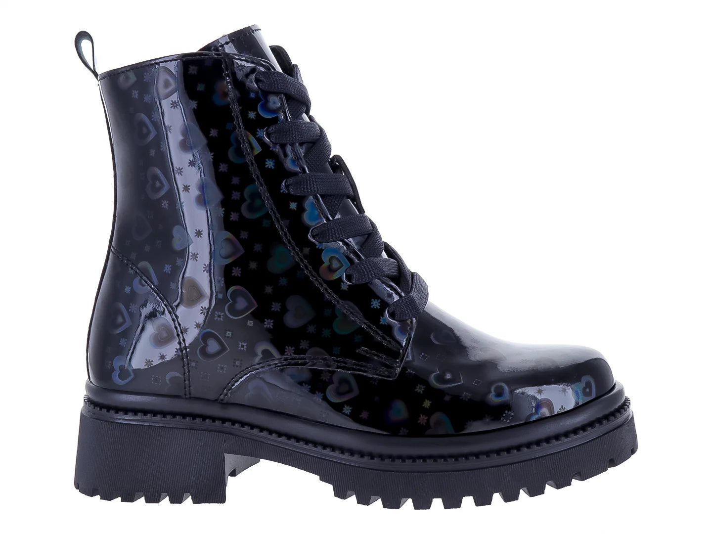 Botas YUYIN de Charol Negro para Niña