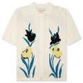 Flower Mesh Cardigan Alabaster