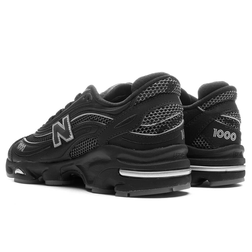 1000 Black White Silver Metallic