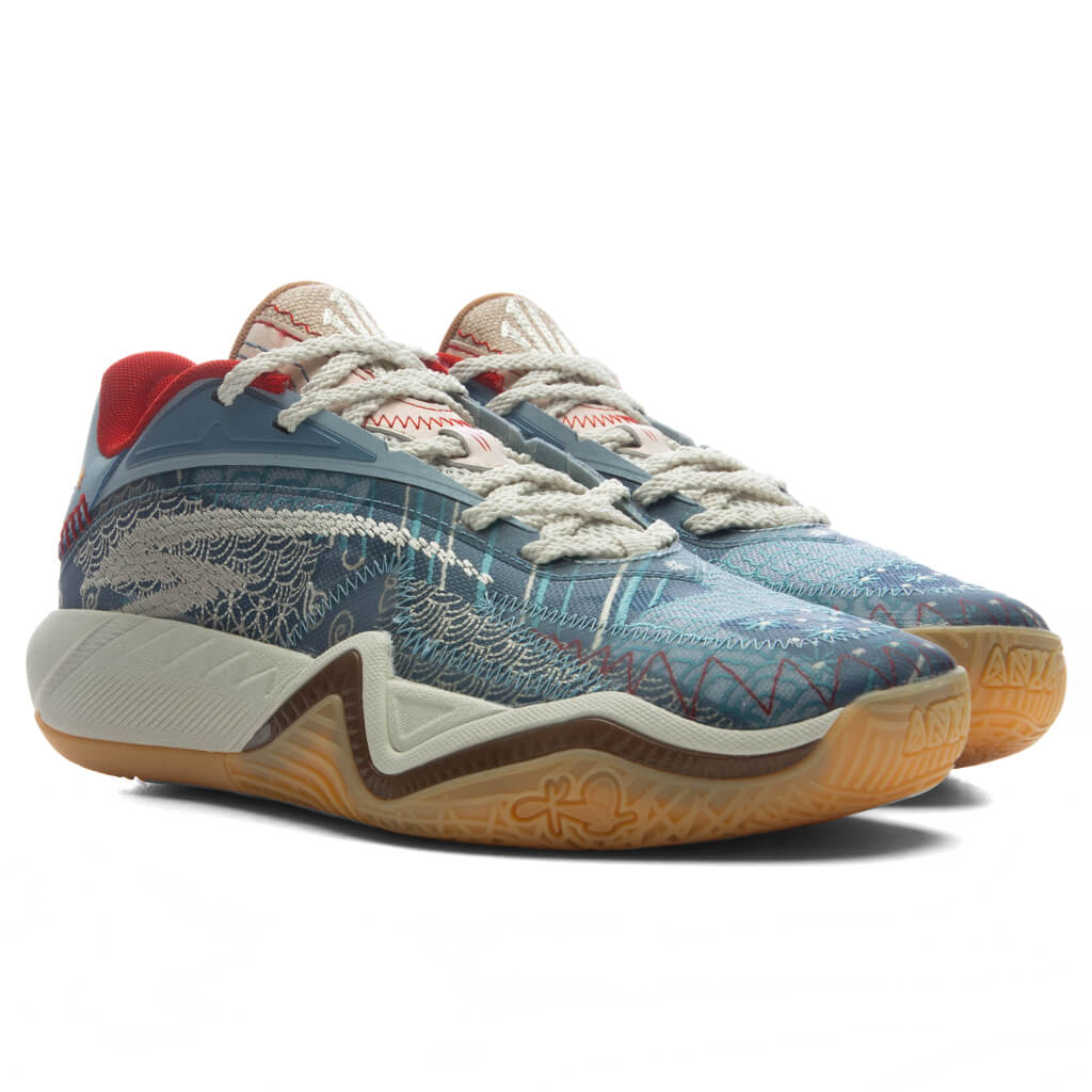 ANTA x Sneaker Politics KAI 3 Patchwork Sky Blue Off White Khaki