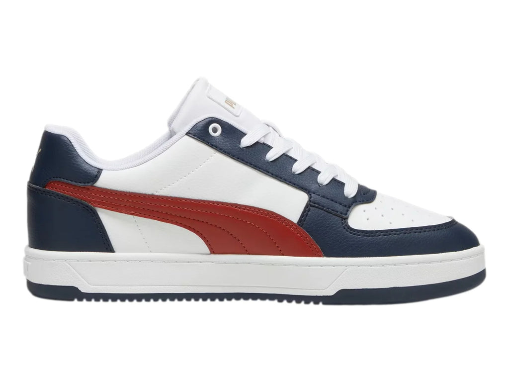 Tenis PUMA Caven 20 Blanco Rojo y Azul Marino para Hombre