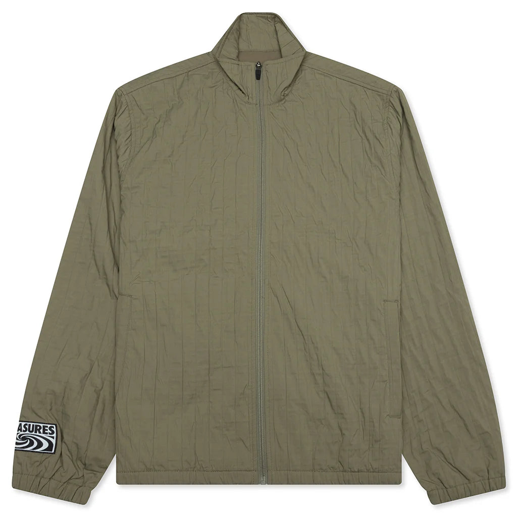 Rescue Pleated Track Jacket Olive