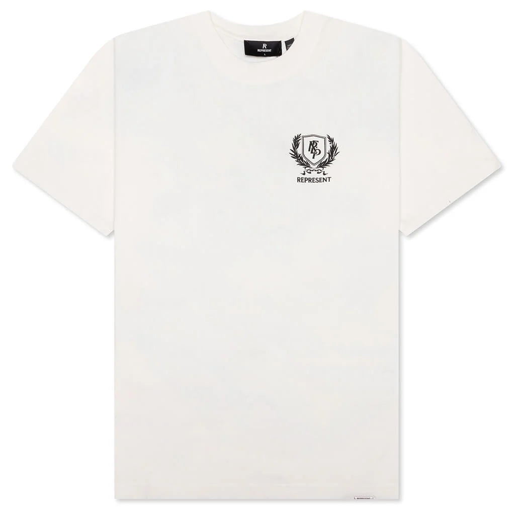Crest T Shirt Flat White