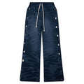 Snap Sweatpants with Flame Black