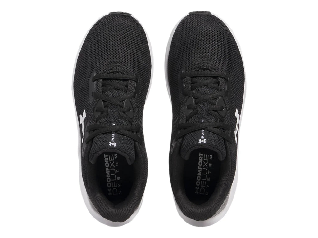 Tenis Under Armour Charged Pursuit 4 Negro y Blanco para Mujer