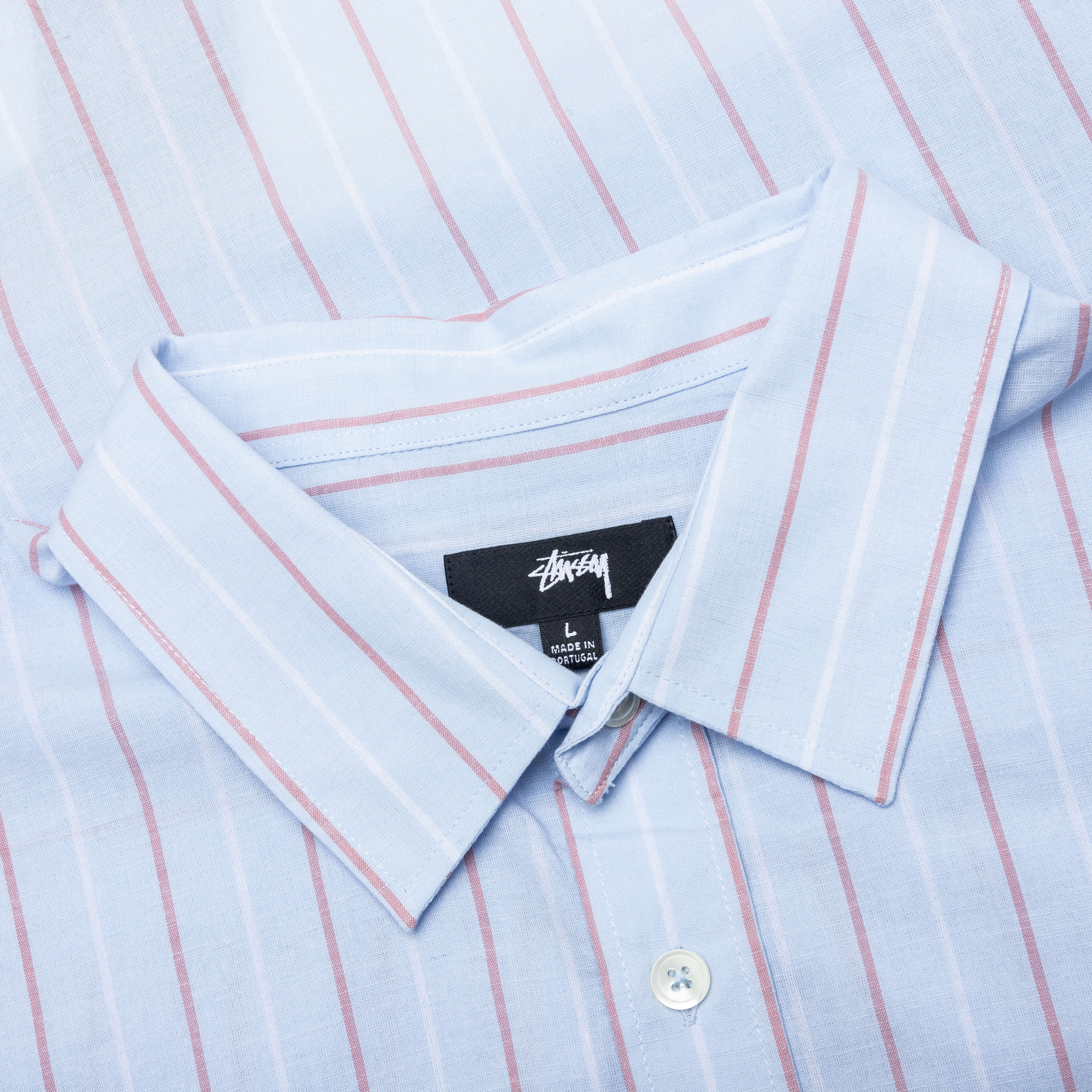 Classic L S Shirt Stripe Light Blue
