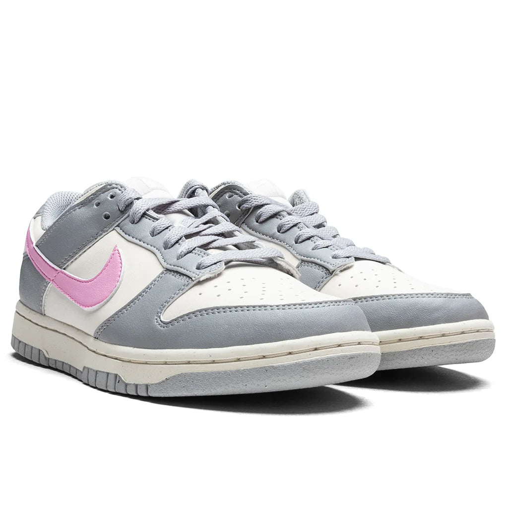 Womens Dunk Low Light Smoke Grey Pink Rise Pale Ivory