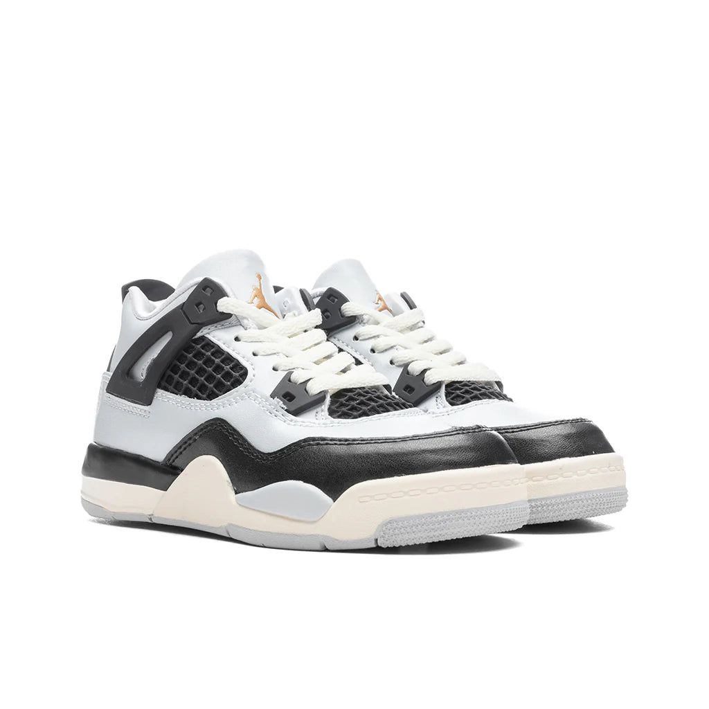 Air Jordan 4 Retro PS Pure Platinum Metallic Gold Black Sail