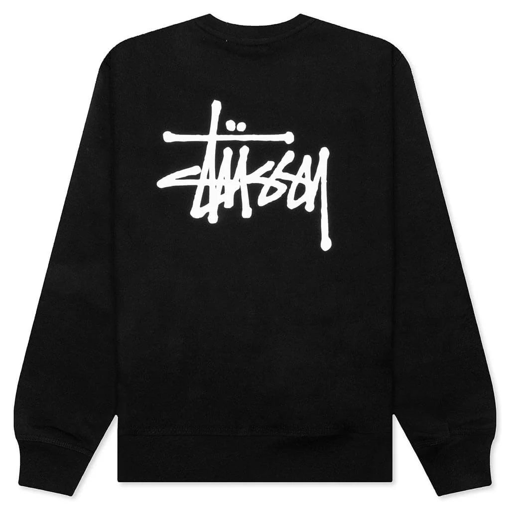 Basic Stussy Crew Black