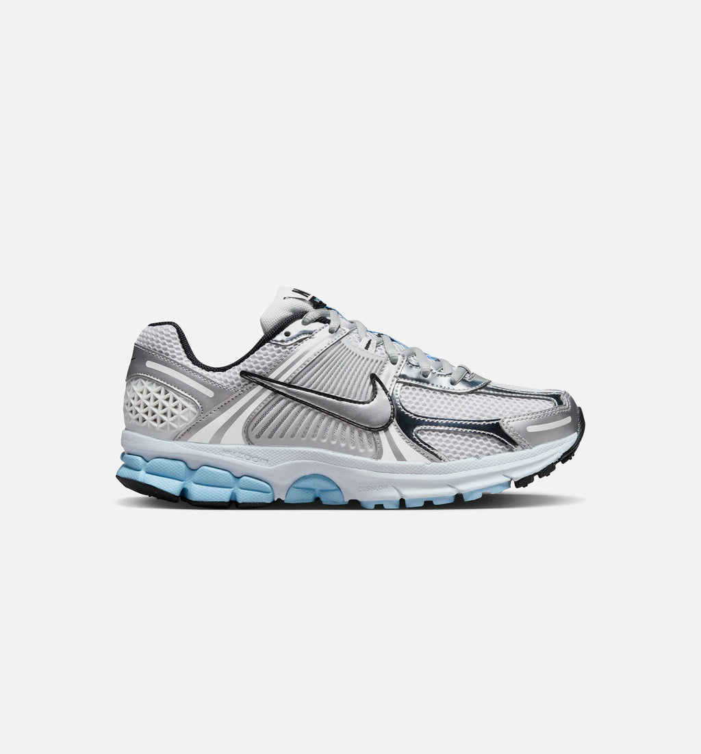 Zoom Vomero 5 Metallic Silver Blue Tint Womens Lifestyle Shoe White Metallic Silver Pure Platinum Blue Tint Platinum Tint Black