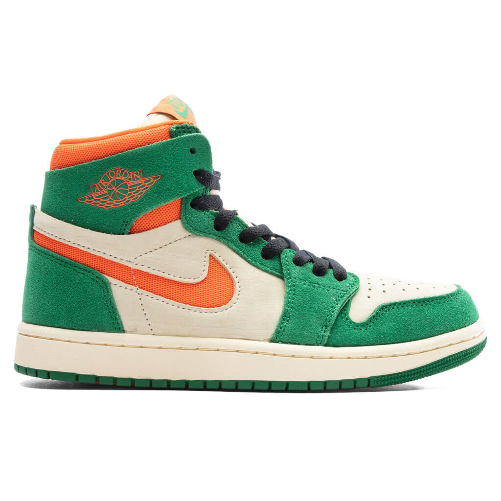 Womens Air Jordan 1 Zoom CMFT 2 Pine Green Orange Blaze Muslin
